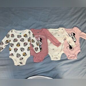 Disney Pink and White Bodysuit Set for Babies